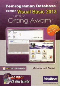 Image of Pemrograman Database dengan Visual Basic 2013 untuk Orang Awam