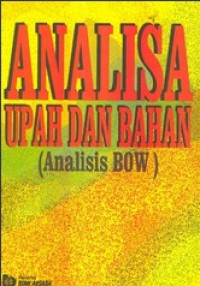 Analisa upah dan bahan
